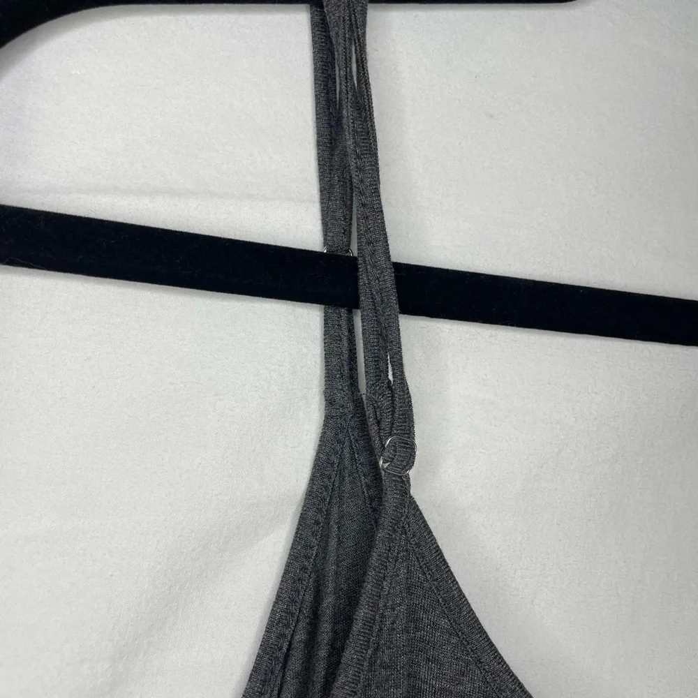 Elizabeth & James Gray Slip Dress w/ Ruffle Accent - Picture 5 of 5